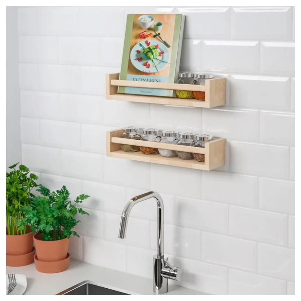 NEW (2) IKEA BEKVÄM Spice Wall Rack Nike Karlsson Shelf Books Storage Organizer